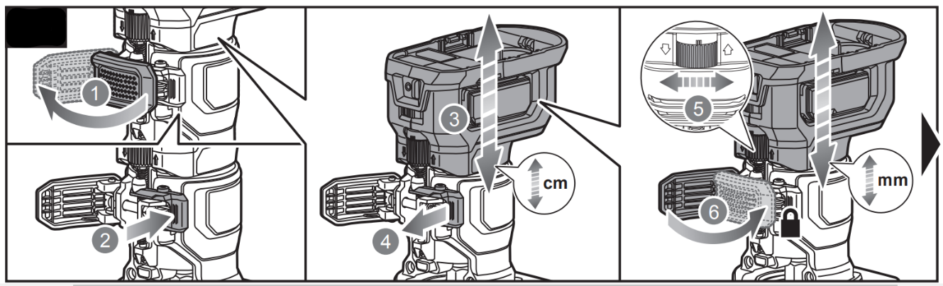 How do I adjust the depth on my trim router?