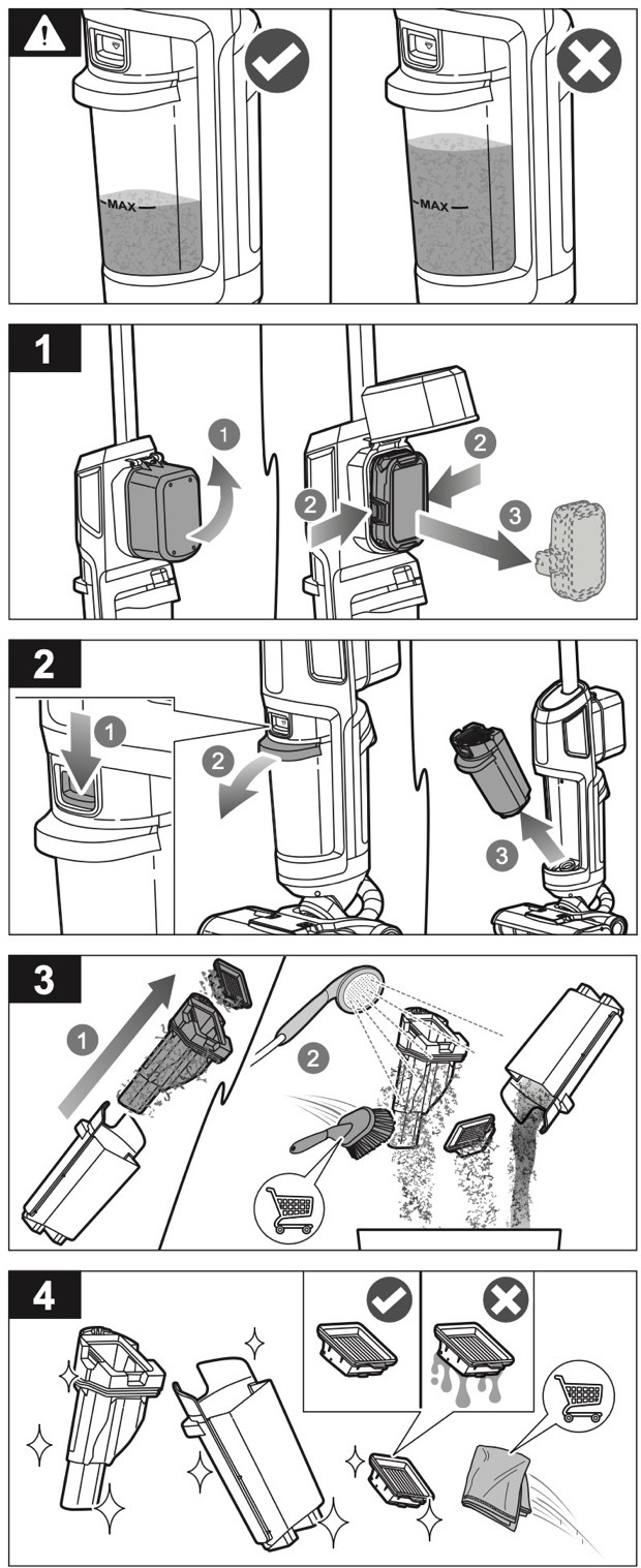 How to clean the dirty water tank