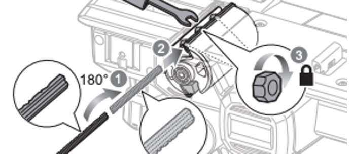 How to flip the blades on my Ryobi Planer - fig 4.4
