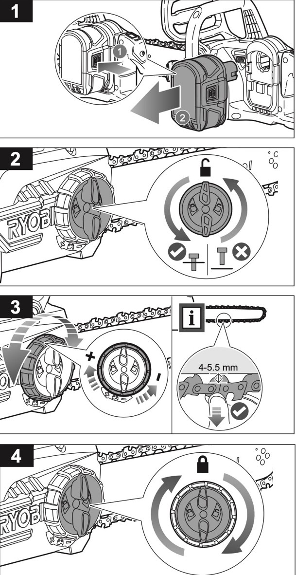How to tension my chainsaw