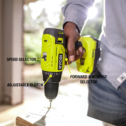 Ryobi cordless drill torque settings sale